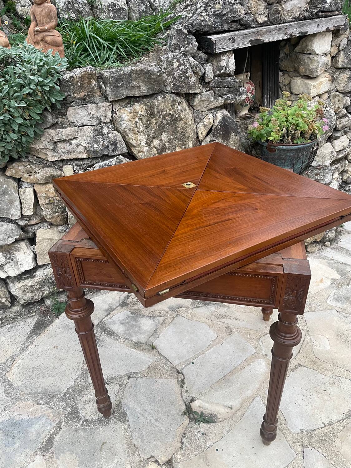 Louis XVI style handkerchief games table