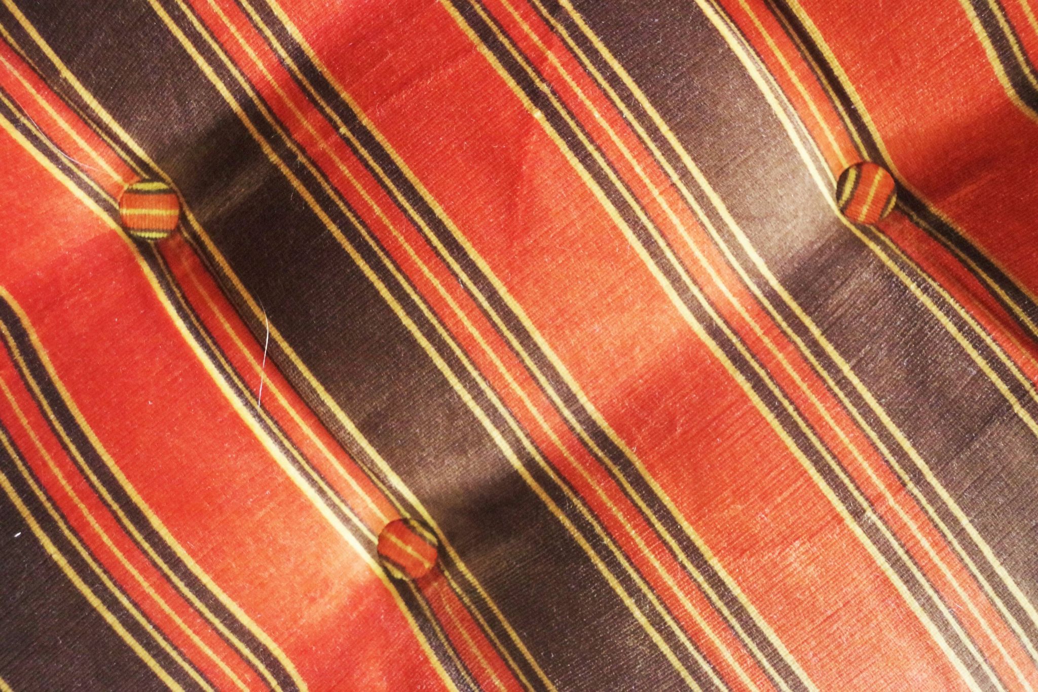 Striped armchairs, 1970s, set of 3