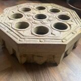 Antique carved stone game board