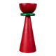 Vintage postmodern wooden candlestick, 1970s
