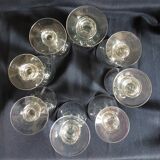 8 Art Deco bistro glasses