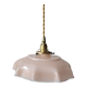 Suspension en opaline rose