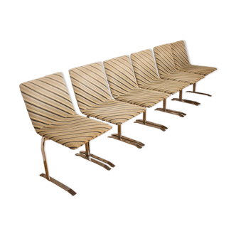 Chairs designed by Giovanni Offredi for Saporiti Italy, 1970