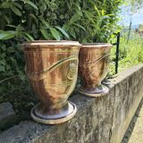 Pair of boisset planters in Anduze