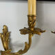 2 antique wall sconces in gilded bronze, Louis XV style