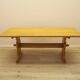 Solid oak dining table, Danish design, 1960s