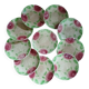 10 assiettes très anciennes en barbotine 