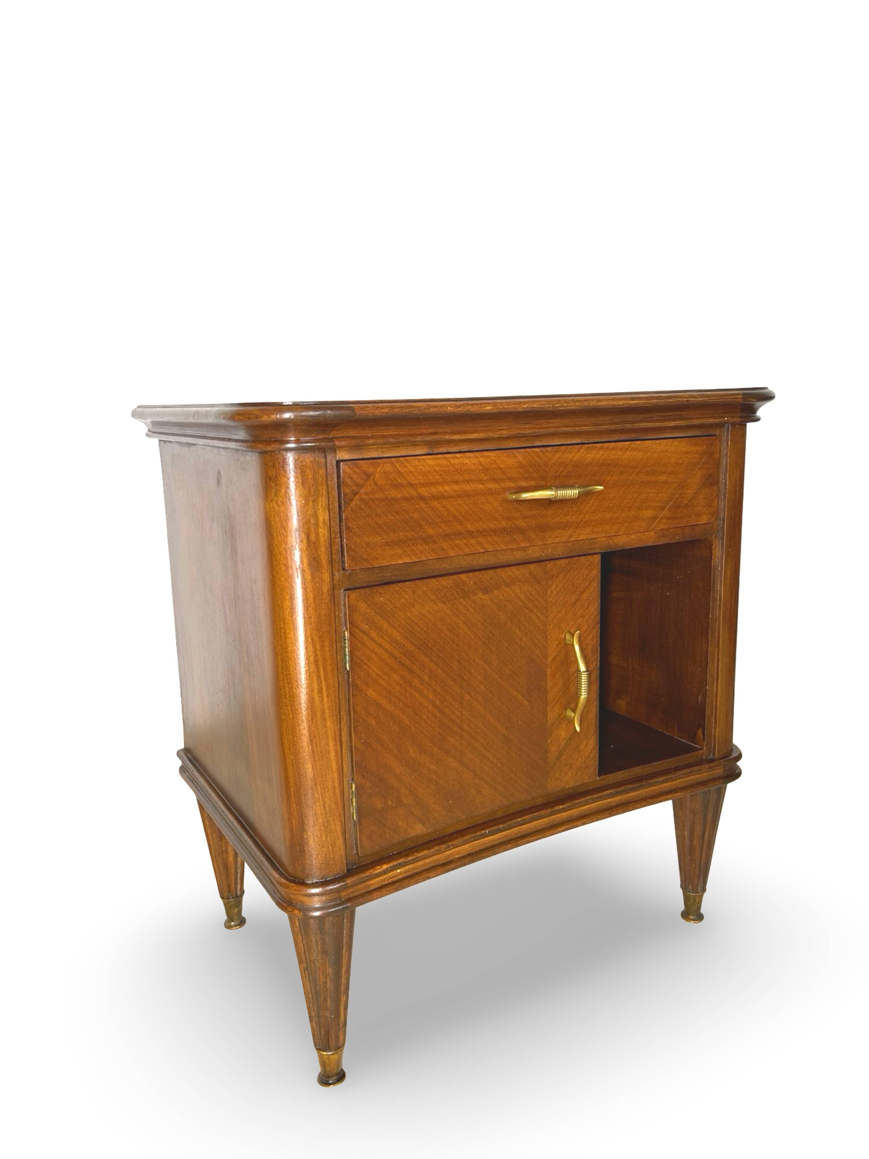 Pair of Italian bedside tables from the mid-20th century.