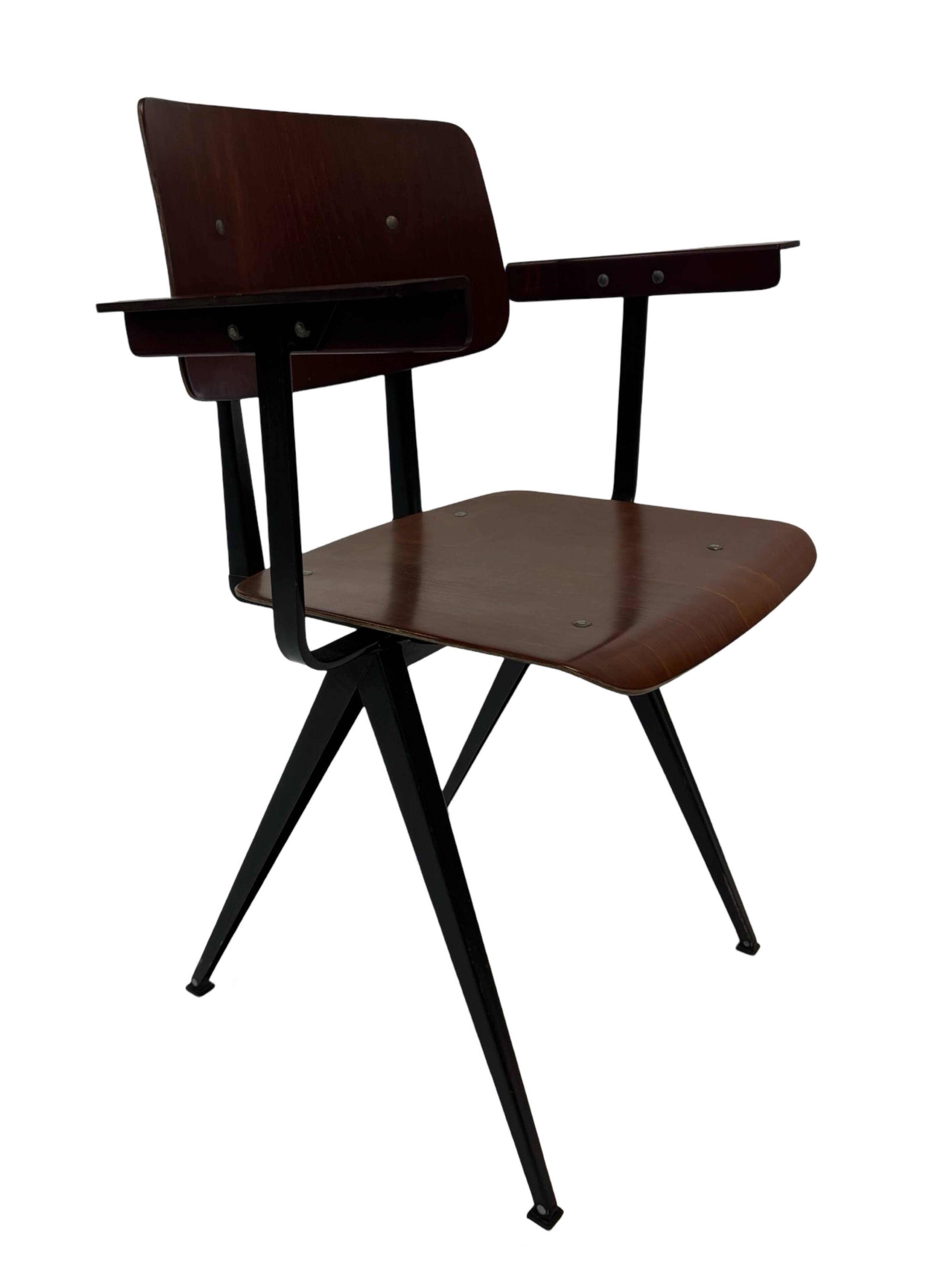 Vintage Galvanitas S16 chair with armrests, 1960 Netherlands Design