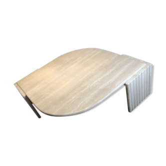 Table basse originale en travertin