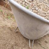 Old zinc bathtub
