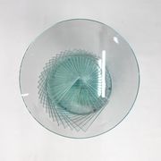 Table d’appoint en verre spiralé Ravello, années 1980