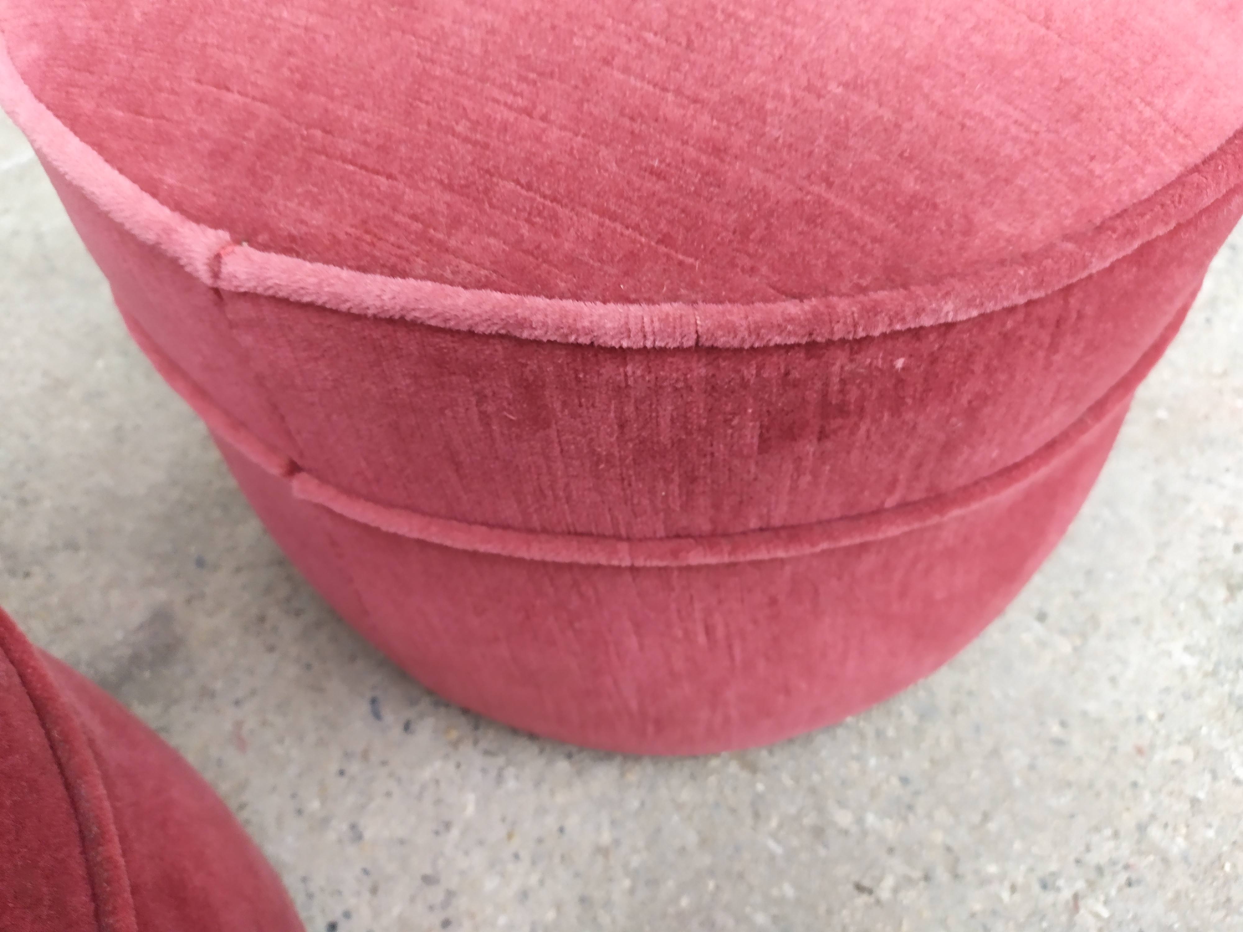 Art deco velvet beanbags