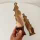 Vintage solid brass gold wall candle holder