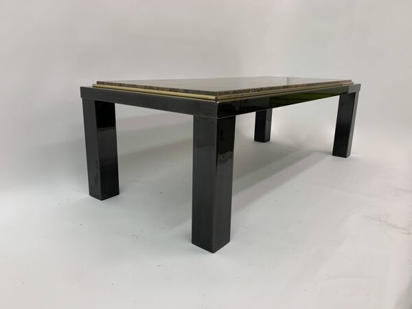 Table basse en granit Hollywood Regency du milieu du siècle par Fedam Design Belgium