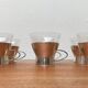 Mid-century German tea glasses by WMF, 1960s, set of 6.