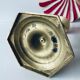 Antique bronze candle holder
