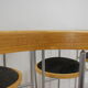 Set of 6 dining chairs by Börge Lindau for Bla Station Sweden 1990s