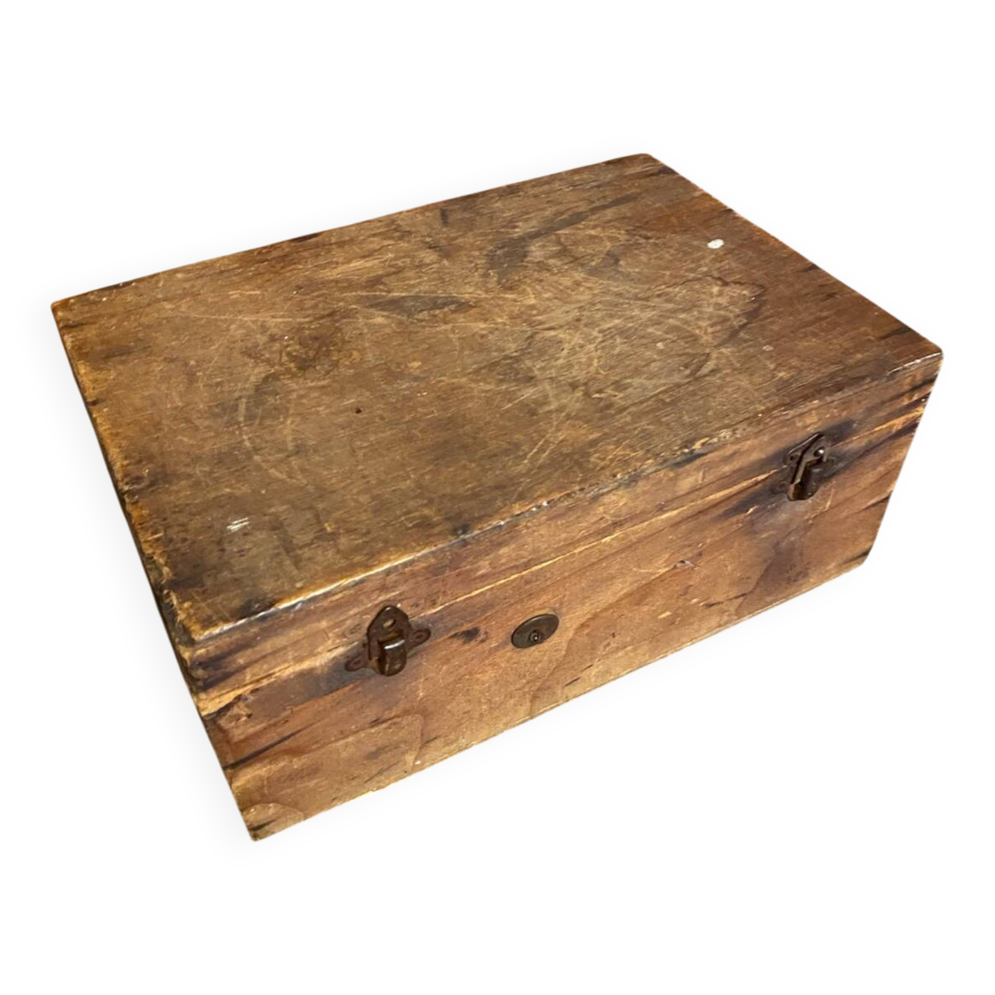 Vintage Wooden Interior Compartment Antique Jewellery Storage Box