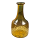 Vintage amber glass carafe with diamond pattern – Retro soliflore