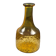 Vintage amber glass carafe with diamond pattern – Retro soliflore
