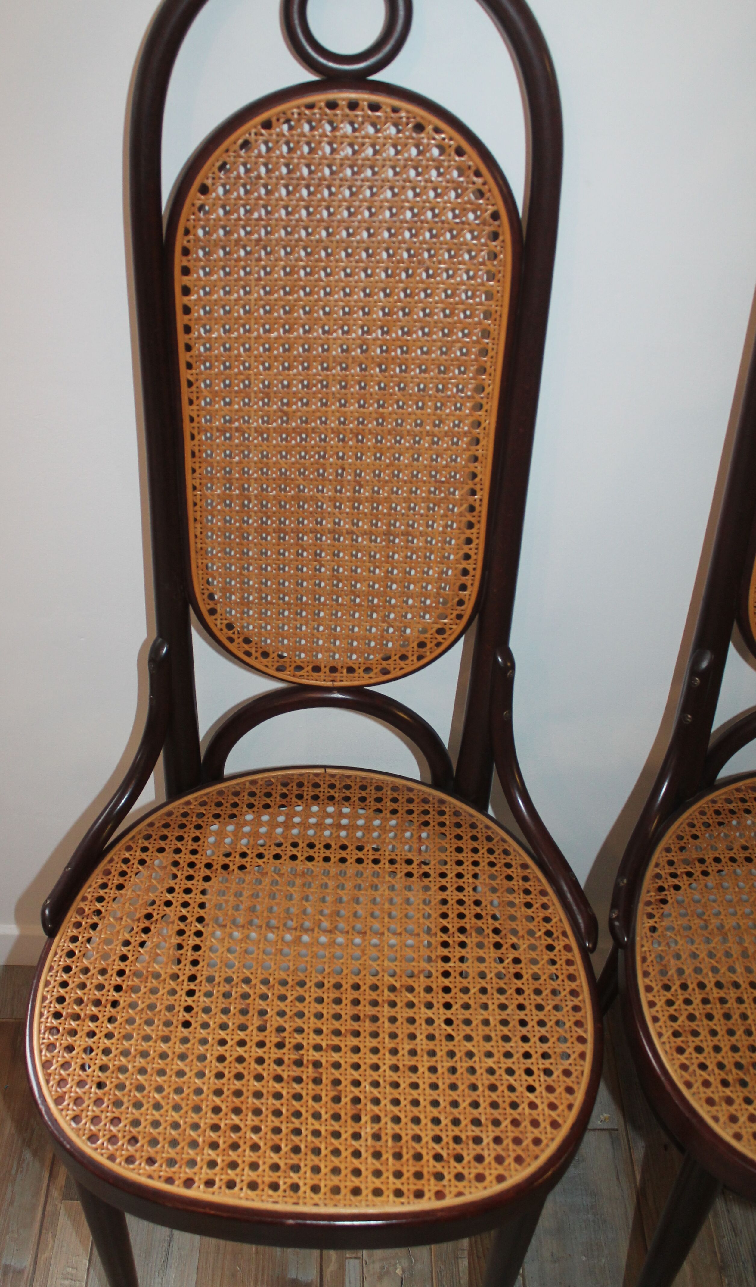 Lot of 4 Thonet chairs No. 17 from the 50s/60s