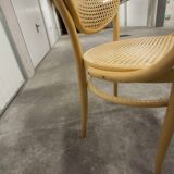 Thonet 210 R armchair in honey-coloured cane