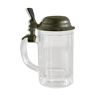 Old glass beer mug