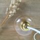 Lampe baladeuse globe tulipe ambré