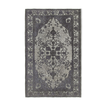 Handmade contemporary oriental 1970s 172 cm x 268 cm grey rug