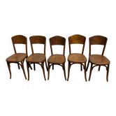 Set of 5 Fischel bistro chairs