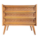 Vintage rattan chest of drawers, antique furniture