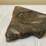 Vintage stone ashtray with orthoceras fossils
