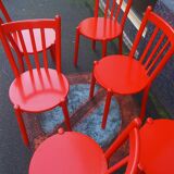 Suite of 6 designer chairs 1980