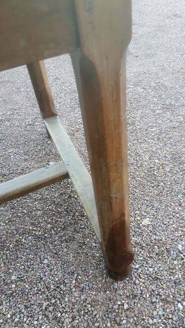 Old rustic farm table