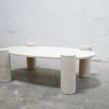 Vintage travertine coffee table