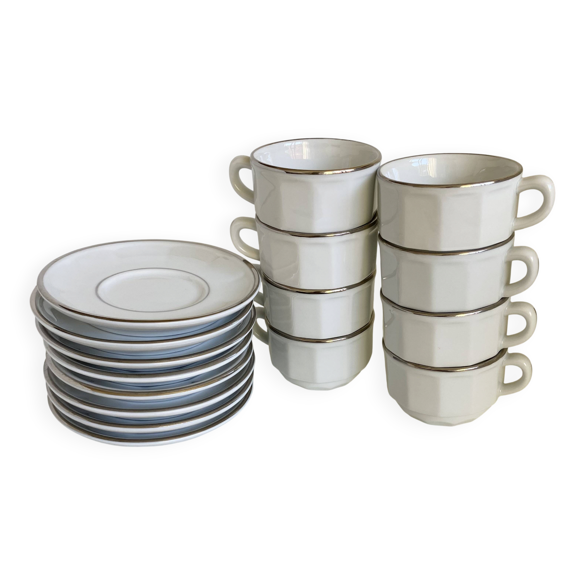 Vintage porcelain coffee cup Apilco
