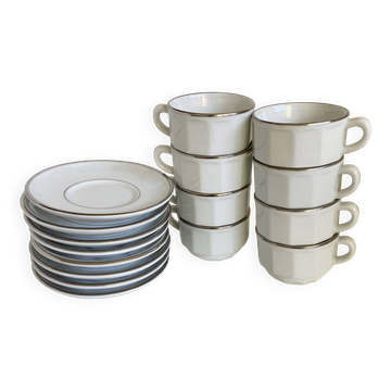 Vintage porcelain coffee cup Apilco