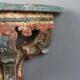 Drop-leaf console in carved wood, 18th century