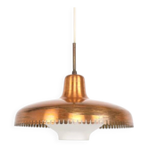 Suspension en cuivre et en verre par Jørn Utzon, années 1940