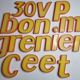 Set of 19 "pop" sign letters, 20 cm