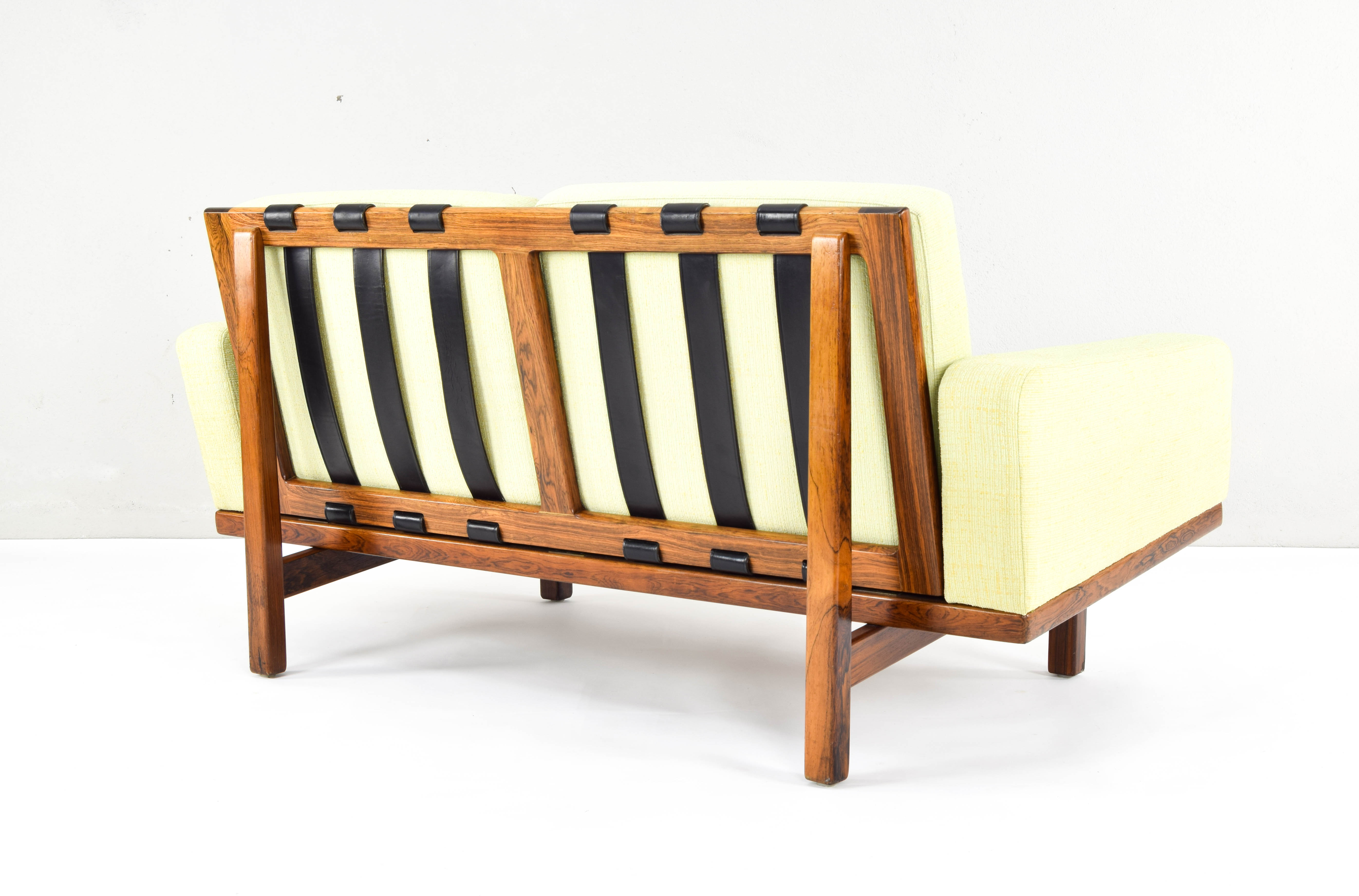 Eric merthen scandinavian modern tornado sofa 2-seater for ire möbler sweden 60s