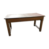 Table de ferme ancienne en chêne peinte faux bois peinture ancienne.