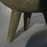 Vintage tripod cut ceramic lava way and rock decoration
