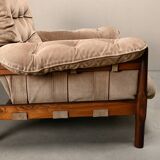 Lounge Chair Suede Leather