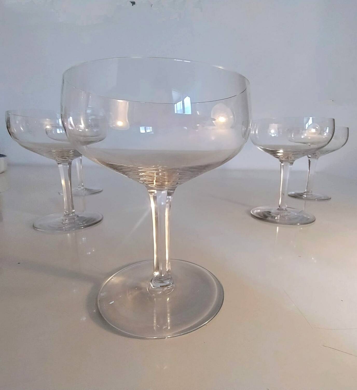 5 coupes de champagne Baccarat - v. 1933 Perfection