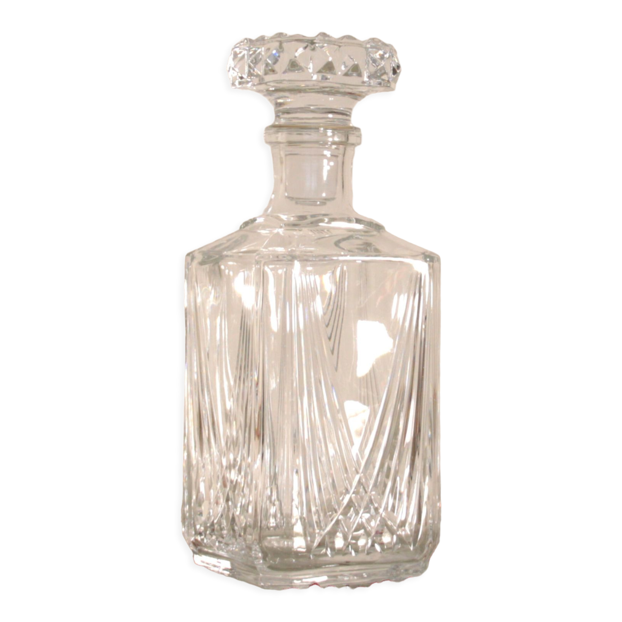 Vintage cut crystal whisky decanter