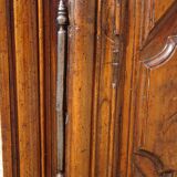 Louis XIII wardrobe in solid walnut