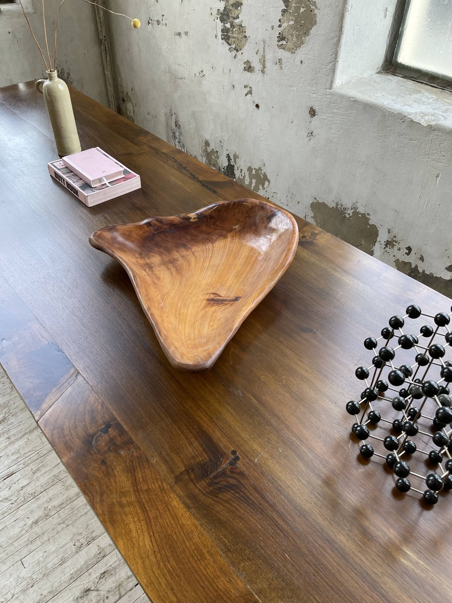 XL thuja root wooden dish