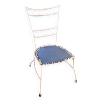 Chaise fer forgé années 50/60